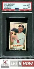 Stan Musial [Hand Cut] #23 Baseball Cards 1963 Bazooka Prices