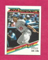 Davey Lopes #74H-8 Baseball Cards 2023 Topps Heritage 1974 Highlights Prices