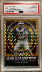 Josh Allen [Gold] #MM-5 Football Cards 2022 Panini Mosaic Men of Mastery Prices