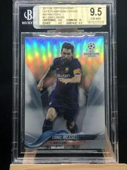Lionel Messi [Running Red Wave Refractor] #1 Soccer Cards 2018 Topps Chrome UEFA Champions League Prices