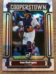Ivan Rodriguez [Rapture] #CT1 Baseball Cards 2023 Panini Donruss Cooperstown Prices
