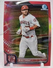 Mike Trout [Red] #13 Baseball Cards 2022 Bowman Chrome Prices