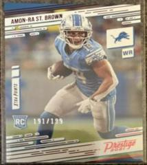 Amon Ra St. Brown [Red] #234 Football Cards 2021 Panini Chronicles Prestige Rookies Update Prices