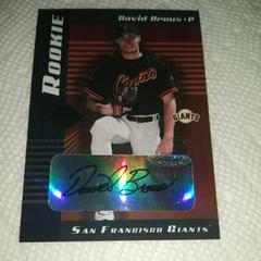 David Brous [Autograph] Baseball Cards 2001 Leaf Limited Prices