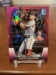 Gunnar Henderson [Fuchsia] #10 Baseball Cards 2023 Bowman Chrome Prices