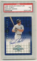 Paul O'Neill Baseball Cards 1998 Donruss Signature Century Marks Prices