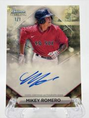 Mikey Romero [Superfractor] #PA-MR Baseball Cards 2023 Bowman Sterling Prospect Autograph Prices