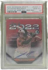 Jackson Holliday [Red] #C22A-JH Baseball Cards 2022 Bowman Draft Class of Autographs Prices