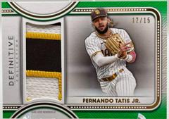 Fernando Tatis Jr. [Green] #DJR-FT Baseball Cards 2022 Topps Definitive Jumbo Relic Collection Prices