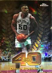 David Robinson [Refractor] #T23 Basketball Cards 1997 Topps Chrome Topps 40 Prices