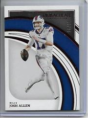 Josh Allen [Red] Football Cards 2022 Panini Immaculate Collection Prices