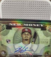 Nolan Gorman [Autograph] #NM-6 Baseball Cards 2023 Bowman Platinum New Money Prices