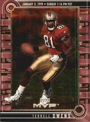 Terrell Owens Football Cards 1999 Upper Deck MVP Drive Time Prices