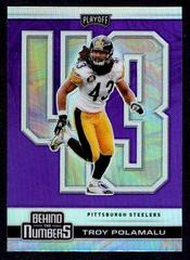 Troy Polamalu [Purple] #BTN-10 Football Cards 2020 Panini Playoff Behind the Numbers Prices