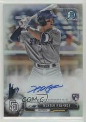 Hunter Renfroe [Chrome Refractor] Baseball Cards 2017 Bowman Rookie Autographs Prices