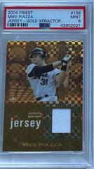 Mike Piazza [Jersey Gold Refractor] #109 Baseball Cards 2004 Finest Prices