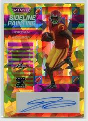 Jordan Addison [Crystal Yellow] #SP-JA1 Football Cards 2023 Leaf Vivid Autographs Sideline Painting Prices