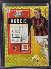 Jens Petter Hauge [Gold Power NA] Soccer Cards 2020 Panini Chronicles Contenders Rookie Ticket Serie A Prices