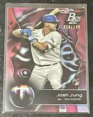 Josh Jung [Pink Ice] #1 Baseball Cards 2023 Bowman Platinum Prices