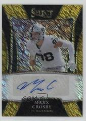 Maxx Crosby [Gold] #SSP-MCR Football Cards 2021 Panini Select Signatures Select Prices