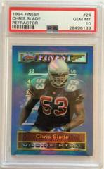 Chris Slade [Refractor] #24 Football Cards 1994 Topps Finest Prices