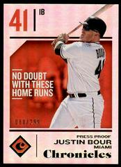 Justin Bour [Press Proof] Baseball Cards 2018 Panini Chronicles Prices