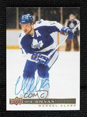 Wendel Clark [Autograph] #C-38 Hockey Cards 2020 SP Signature Edition Legends UD Canvas Prices