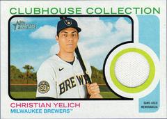 Christian Yelich #CC-CY Baseball Cards 2022 Topps Heritage Clubhouse Collection Relics Prices