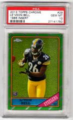 LE'Veon Bell #29 Football Cards 2013 Topps Chrome 1986 Insert Prices