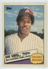 Juan Samuel Baseball Cards 1985 Topps Tiffany Prices