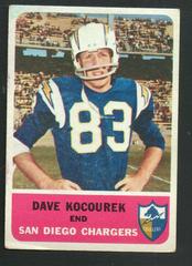 Dave Kocourek #81 Football Cards 1962 Fleer Prices