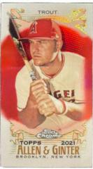 Mike Trout [Mini Red Refractor] #32 Baseball Cards 2021 Topps Allen & Ginter Chrome Prices