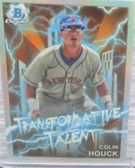Colin Houck [Refractor] #TT-14 Baseball Cards 2023 Bowman Draft Transformative Talent Prices