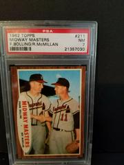 F. Bolling, R. McMillan #211 Baseball Cards 1962 Topps Prices