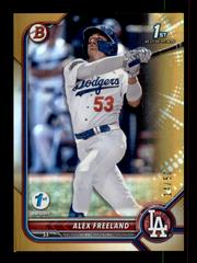 Alex Freeland [Gold] #BD-194 Baseball Cards 2022 Bowman Draft 1st Edition Prices
