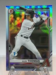 Alek Thomas [Sky Blue Foil] #BD-105 Baseball Cards 2021 Bowman Draft 1st Edition Prices