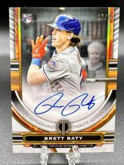Brett Baty [Gold] Baseball Cards 2023 Topps Tribute Autographs Prices