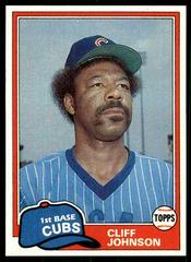 Cliff Johnson #17 Baseball Cards 1981 Topps Prices