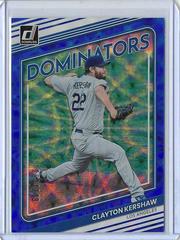 Clayton Kershaw [Blue] #D-1 Baseball Cards 2022 Panini Donruss Dominators Prices
