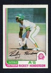 Rickey Henderson Baseball Cards 1982 O Pee Chee Prices