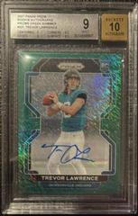 Trevor Lawrence [Autograph Green Shimmer] Football Cards 2021 Panini Prizm Prices