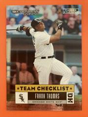 Frank Thomas [Career Stat Line] #377 Baseball Cards 2005 Donruss Prices