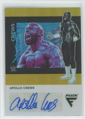 Apollo Crews [Gold] #FX-ACR Wrestling Cards 2022 Panini Chronicles WWE Flux Autographs Prices