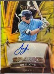Josh Lowe [Gold] Baseball Cards 2022 Panini Select Sparks Signatures Prices