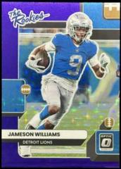 Jameson Williams [Purple Stars] #TR-11 Football Cards 2022 Panini Donruss Optic The Rookies Prices