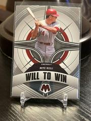 Pete Rose #WW-6 Baseball Cards 2022 Panini Mosaic Will to Win Prices