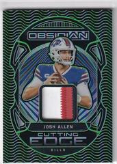 Josh Allen [Green] #CE-JAL Football Cards 2022 Panini Obsidian Cutting Edge Prices