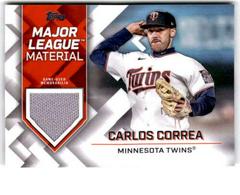 Carlos Correa #MLM-CC Baseball Cards 2022 Topps Update Major League Material Relics Prices