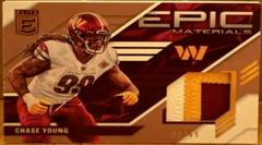 Chase Young [Prime] #15 Football Cards 2023 Panini Donruss Elite Epic Materials Prices