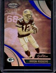 Aaron Rodgers [Mirror Blue] Football Cards 2018 Panini Certified Gold Team Prices